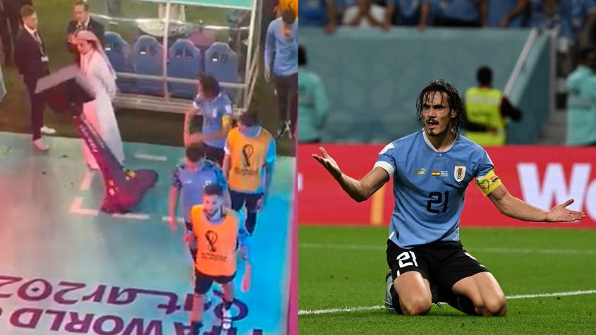 ¡Rompió todo! El momento de furia de Edinson Cavani tras la eliminación de Uruguay en el Mundial Catar 2022