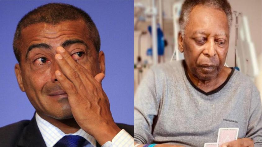 Romario dejó las diferencias de lado y envió emotivo mensaje para Pelé: "El mundo entero está rezando por ti"