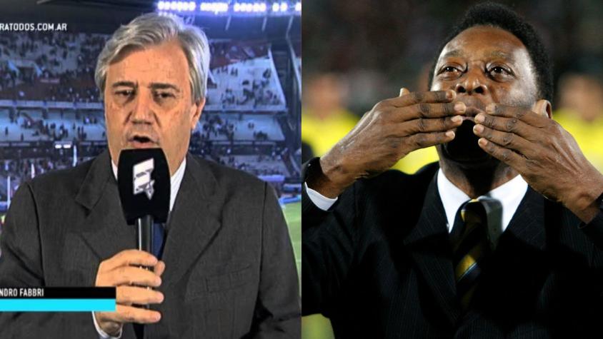 Periodista argentino se disculpó tras desatinado comentario sobre Pelé: "No fue mi idea burlarme"