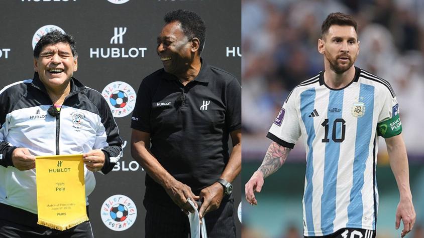 "Es buena persona pero...": El día en que Maradona y Pelé criticaron a Messi sin saber que el micrófono estaba prendido