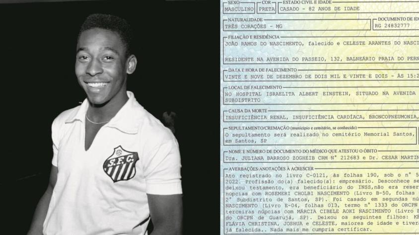 Edson para la eternidad: Acta de defunción de Pelé corrige su nombre real