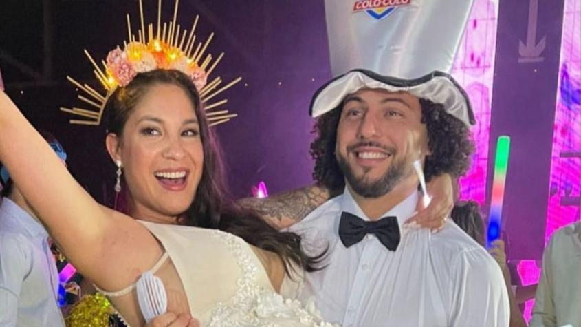 ¡Al equipo de los casados! Maxi Falcón contrajo matrimonio al más puro estilo de Colo Colo