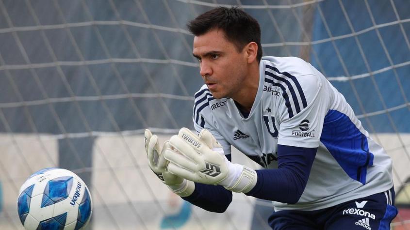 ¡Ya pelea el puesto con Cristóbal Campos! Cristopher Toselli tuvo su primer entrenamiento como jugador de la U