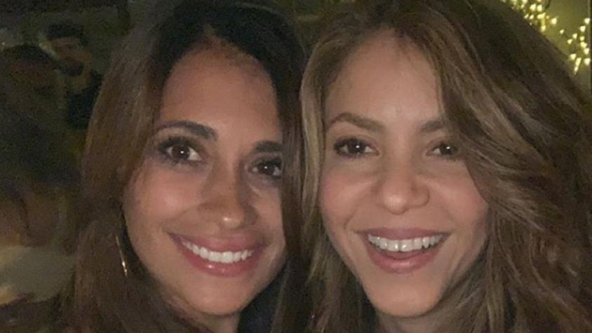 Antonela Roccuzo y Shakira (Instagram)