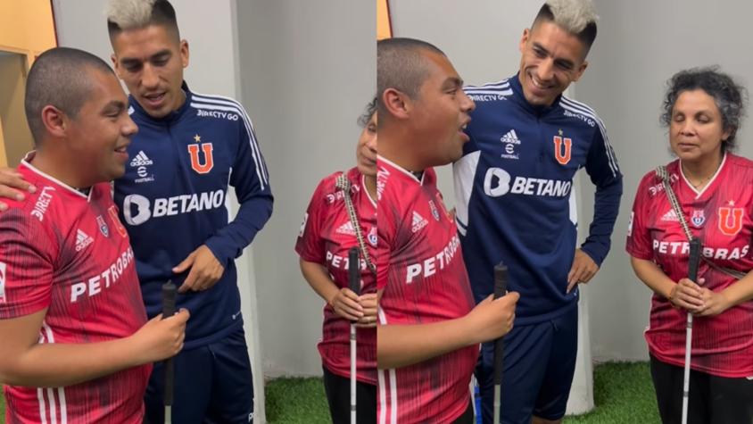 Leandro Fernández no se achica y realiza atrevida promesa a fanático de la U no vidente