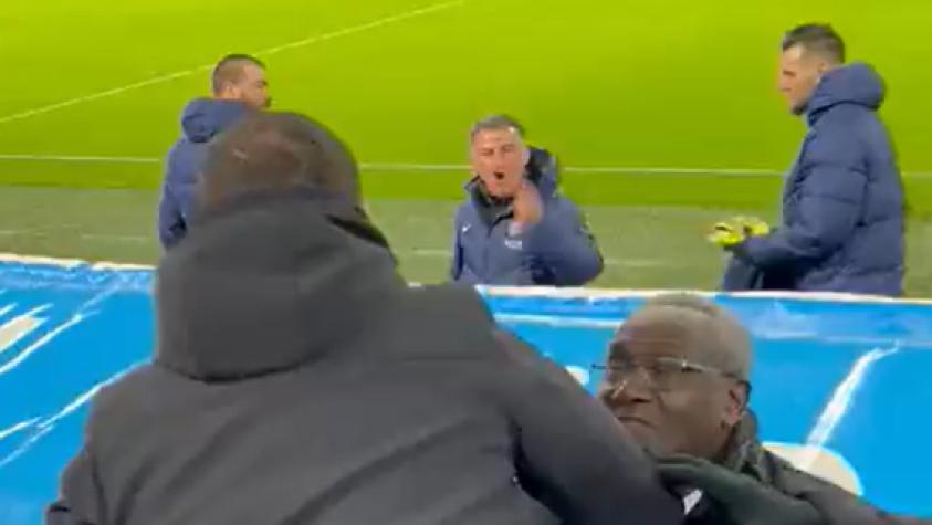 VIDEO | Así fue el duro cruce entre el DT de PSG y un hincha de Olympique de Marsella tras Le Classique