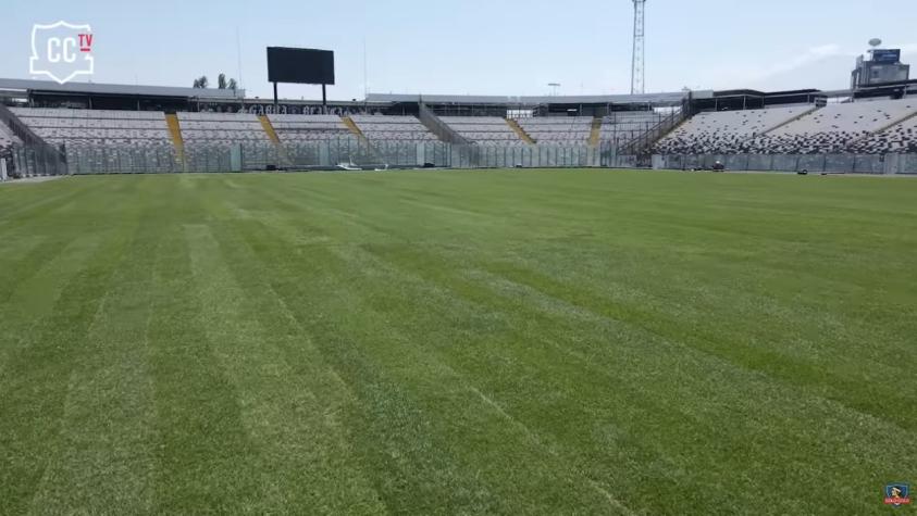 La renovada cancha del Monumental para que Colo Colo debute de local en el Campeonato Nacional