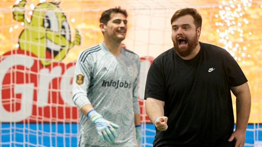 VIDEO | Ibai Llanos le anota de penal a Iker Casillas en la Kings League y revienta las redes sociales