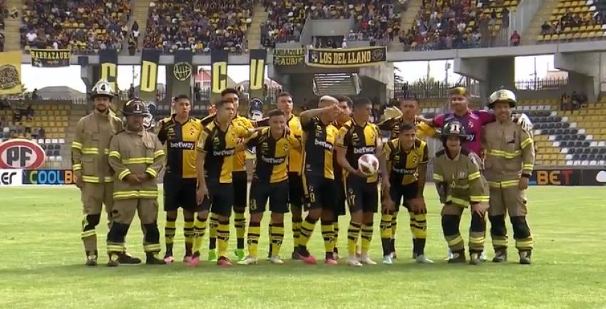 ¡Merecido! Bomberos recibió un homenaje en el estadio Francisco Sánchez Rumoroso