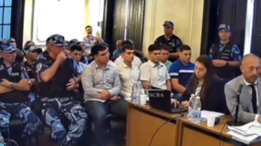 VIDEO| Culpable del asesinato de Fernando Báez Sosa se desmaya tras recibir cadena perpetua 