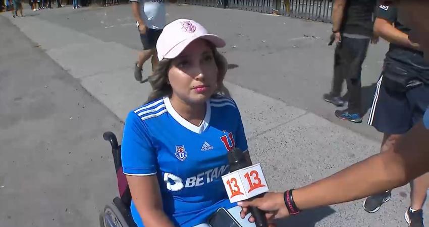 ¡Impresentable! Hincha de la U en silla de ruedas no la dejaron entrar al Estadio Monumental