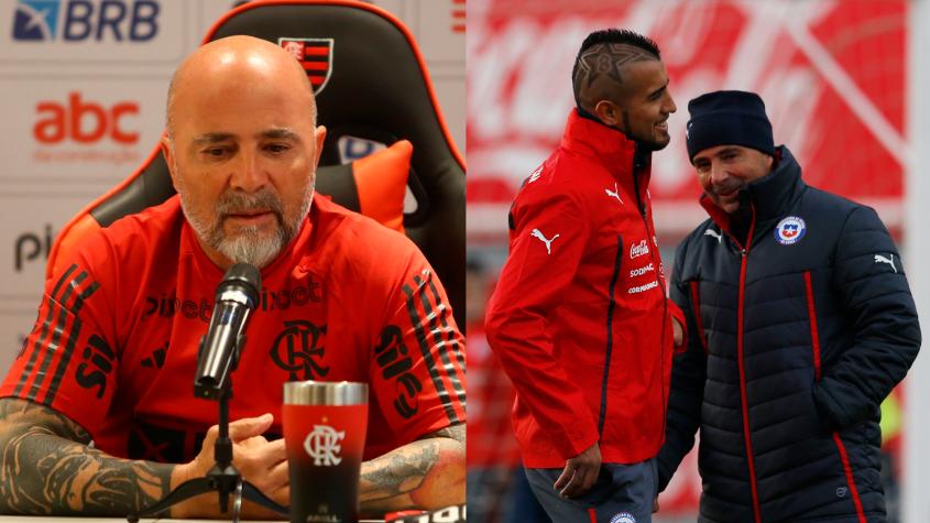 “Agradecido toda mi vida”: Las emotivas palabras de Jorge Sampaoli a Arturo Vidal en su arribo al Flamengo
