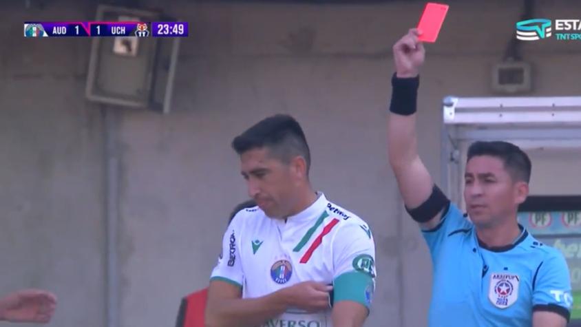 ¡Roja directa! Así fue la dura entrada de Osvaldo Bosso a Marcelo Morales que dejó con 10 a Audax ante la U