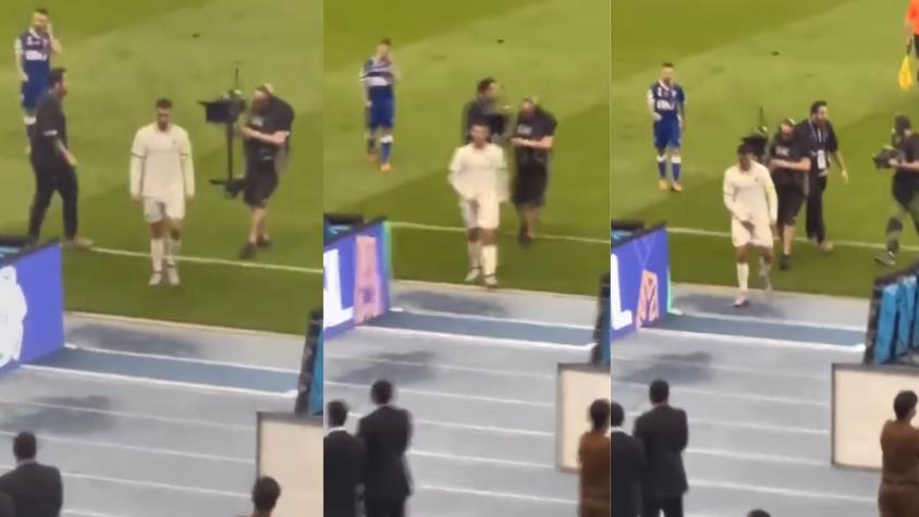 VIDEO| ¡Tuvo su día de furia! Cristiano Ronaldo respondió con un "Pato Yáñez" a hinchas que le gritaron "Messi..."