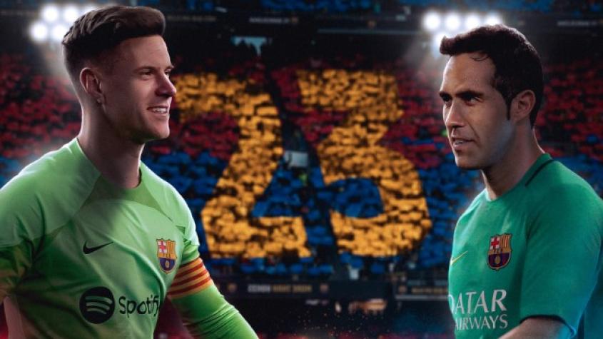 ¡Barcelona no se olvida del chileno! Ter Stegen igualó importante récord de Claudio Bravo