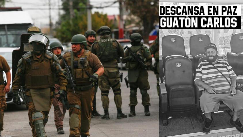 Funeral del "Guatón Carlos" de la Garra Blanca genera fuerte presencia policial en Lo Espejo
