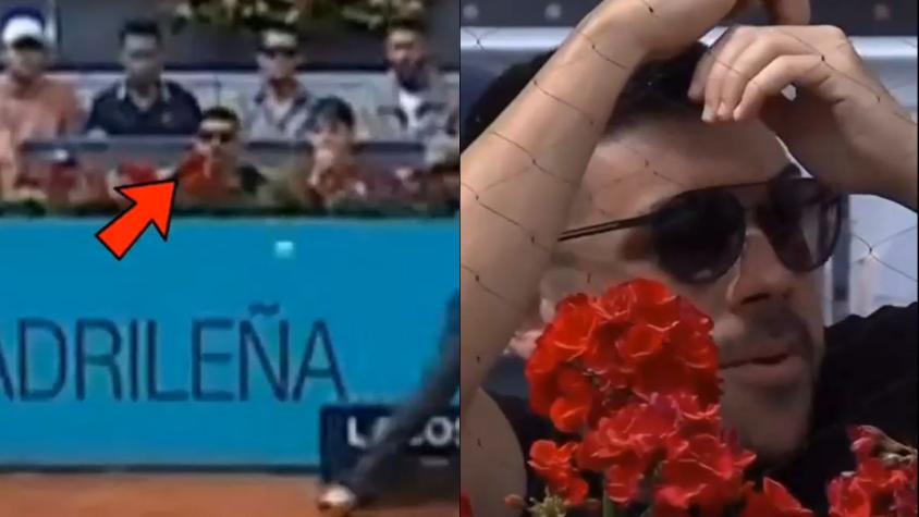 VIDEO | ¡Se salvó de milagro! DjMaRiiO pasa el susto de su vida en el Masters 1000 de Madrid