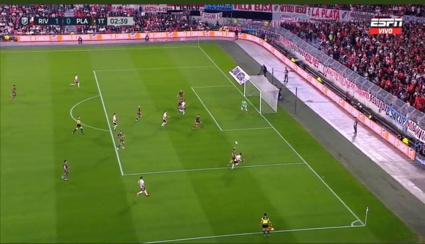 ¡Brillando en Argentina! Pablo Solari entregó espectacular asistencia a Miguel Borja en el triunfo de River Plate