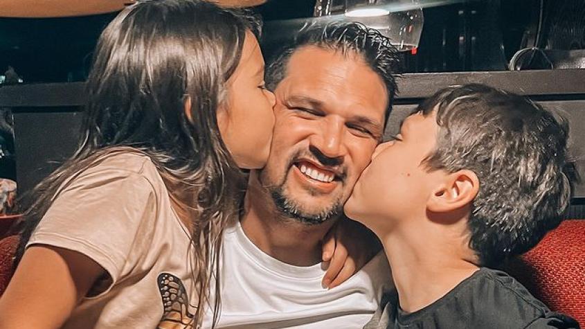  Mark González junto a sus hijos (Foto: Instagram Maura Rivera)