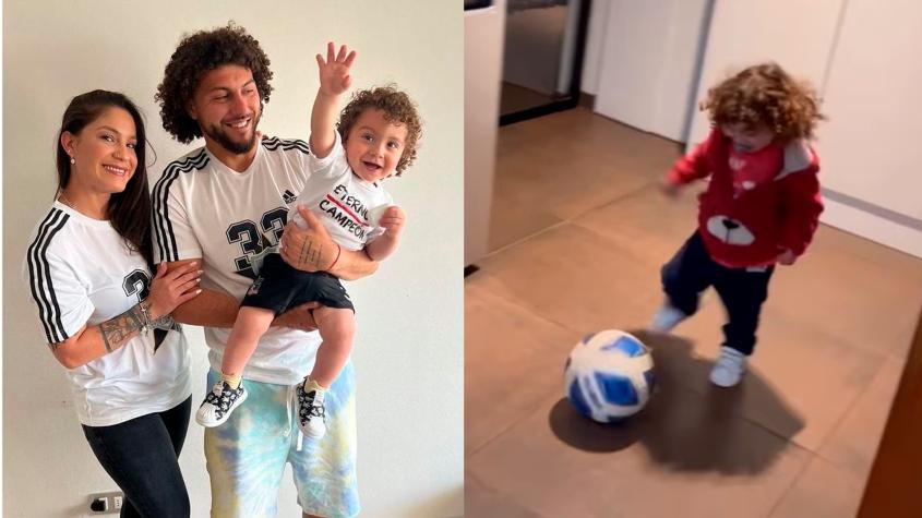 Esposa de Maxi Falcón sorprende a Colo Colo con tierna petición: “¿Pueden hacer alguna categoría de 2 años?”