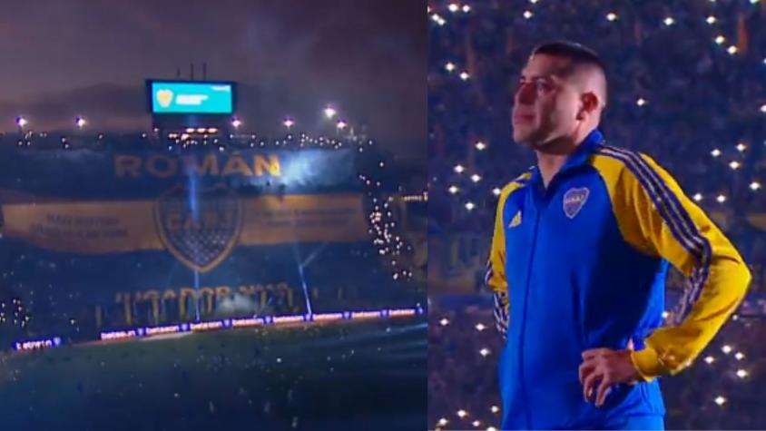 ¡La Bombonera se vino abajo! El espectacular recibimiento que tuvo Juan Román Riquelme en su despedida 