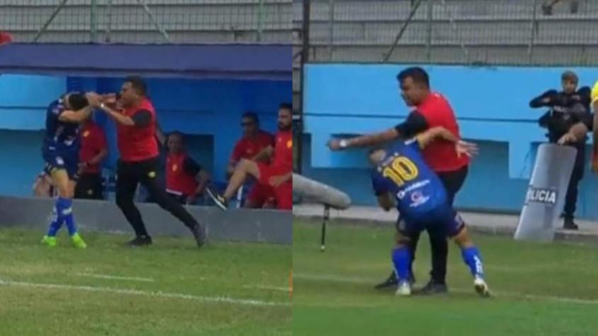 DT César Farías enloqueció y protagonizó un escándalo al golpear a dos rivales en Ecuador