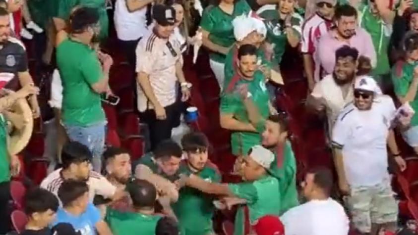 VIDEO | Hincha fue apuñalado tras brutal pelea en el partido entre México y Catar por la Copa Oro