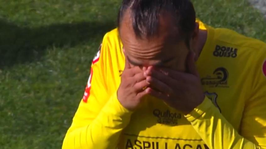 No pudo contener las lágrimas: La emoción de Mathías Vidangossy en homenaje a José Sulantay en la Primera B