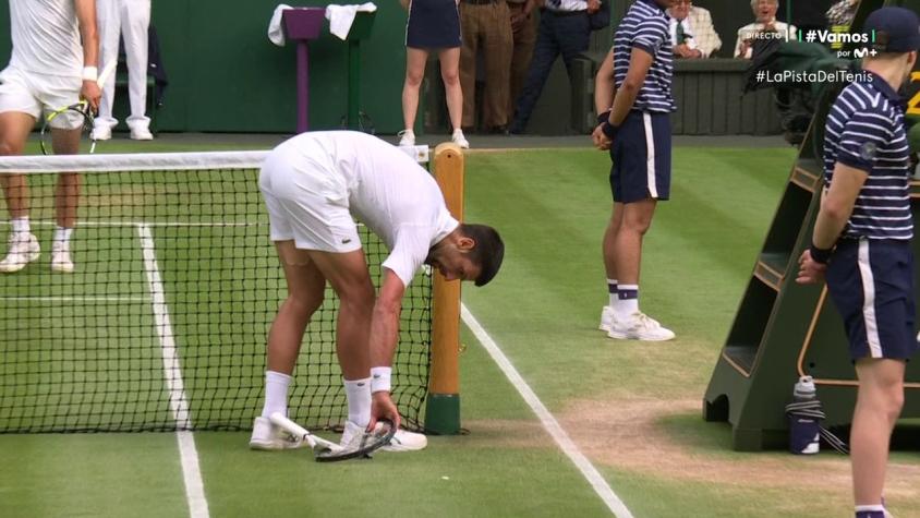 ¡Se volvió loco! El momento que Novak Djokovic se salió de foco en la final en Wimbledon