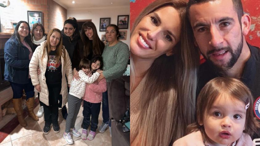 Gala Calirola y la familia de Mauricio Isla - Foto Instagram