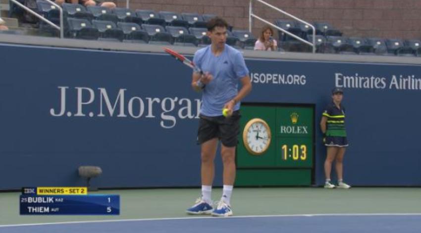 "Estoy harto de que...": El inesperado comentario de Bublik contra Thiem en pleno partido del US Open 2023
