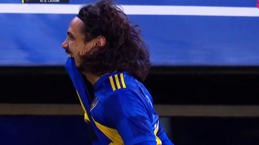 ¡Apareció el goleador! Edinson Cavani anotó su primer gol por Boca Juniors