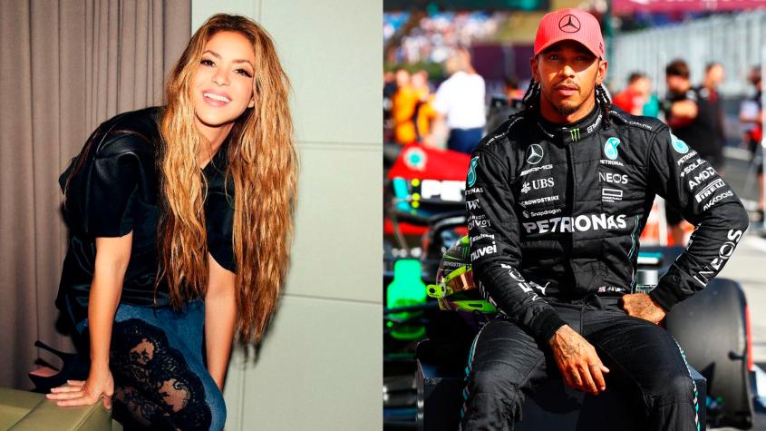 Shakira y Lewis Hamilton- Crédito: Instagram
