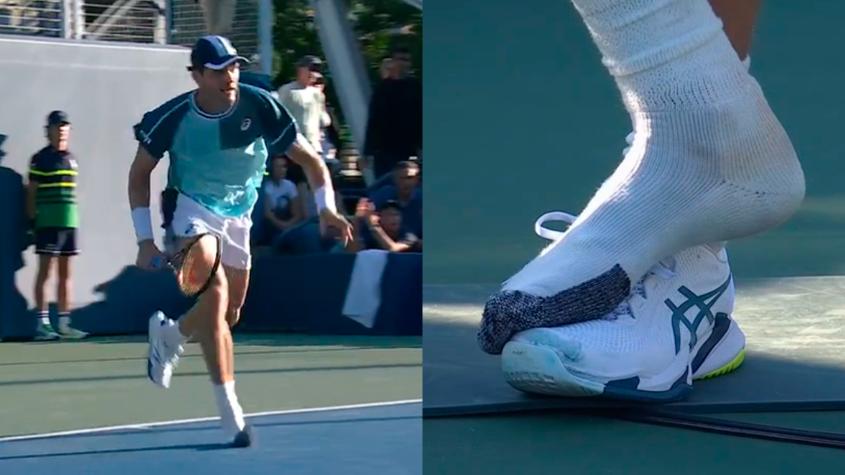 ¡Se le salió una zapatilla! El insólito punto que perdió Nicolás Jarry ante Alex Michelsen en el US Open 2023