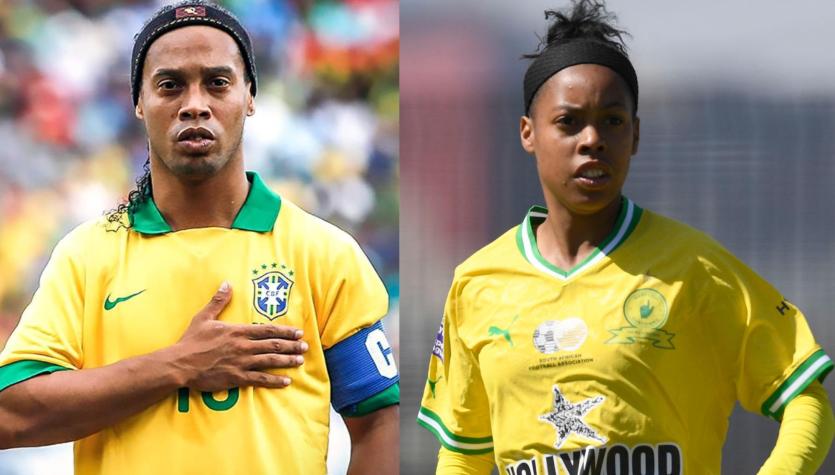 Ronaldinho y Miche Minnies - Créditos: Collage Instagram