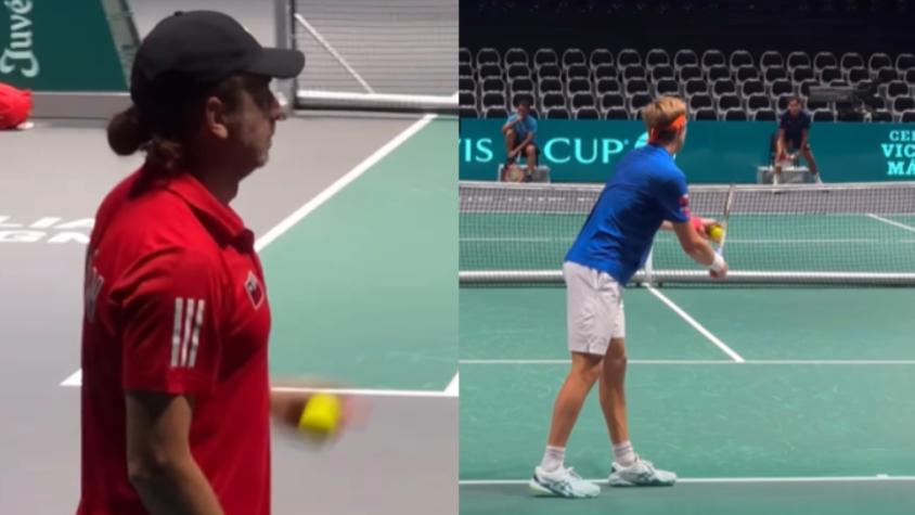 "Es extraordinario": Nicolás Massú delira con el saque de Jarry previo al estreno de Chile en las Finales de la Copa Davis