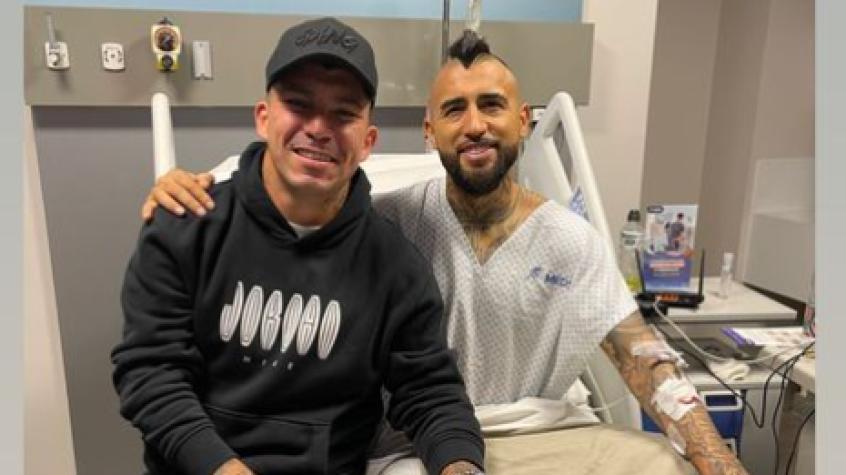 Gary Medel visitó a Arturo Vidal en la clínica - Crédito: @Gary_medel17