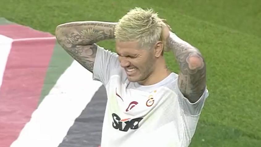 Mauro Icardi protagonizó un papelón en la Superliga de Turquía - Crédito: Captura de pantalla.