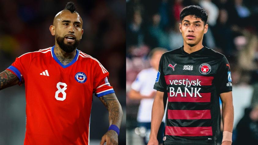 Arturo Vidal, Darío Osorio - Créditos: Photosport / FC Midtjylland