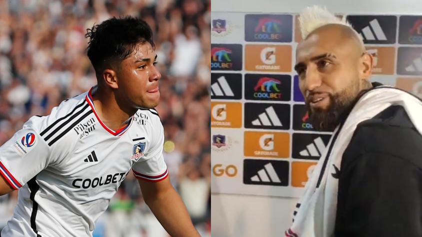 Arturo Vidal elige a su favorito en la goleada de Colo Colo ante Cobresal y lo nomina a la Roja