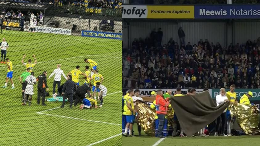 ¡Terrible! Portero del RKC debió ser reanimado en pleno partido ante el Ajax tras grave choque