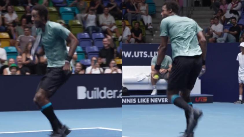VIDEO | Gael Monfils hace las suyas con un baile en pleno partido de tenis