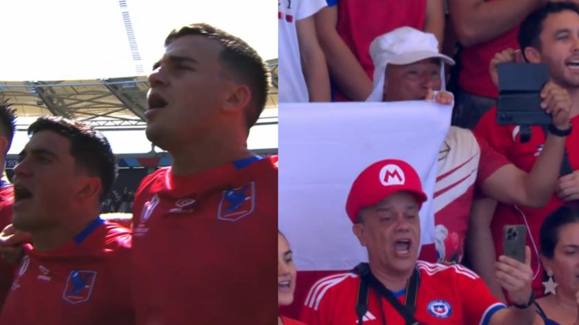 VIDEO | El estremecedor video del himno chileno en el Mundial de Rugby con los Cóndores 