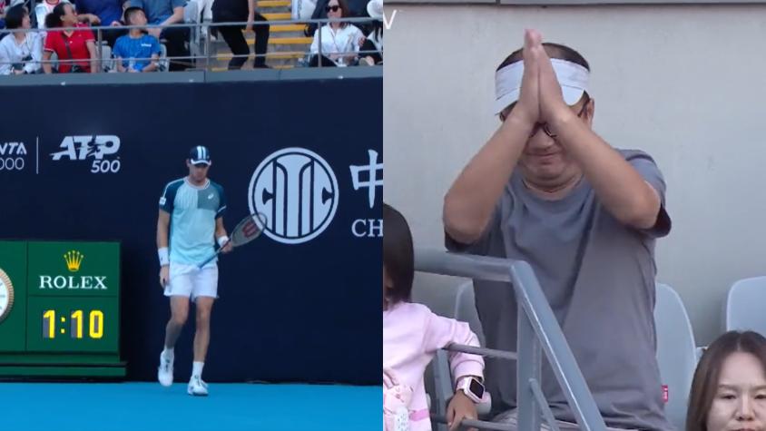 VIDEO | El tremendo gesto de Nicolás Jarry que sacó aplausos en el ATP de Beijing