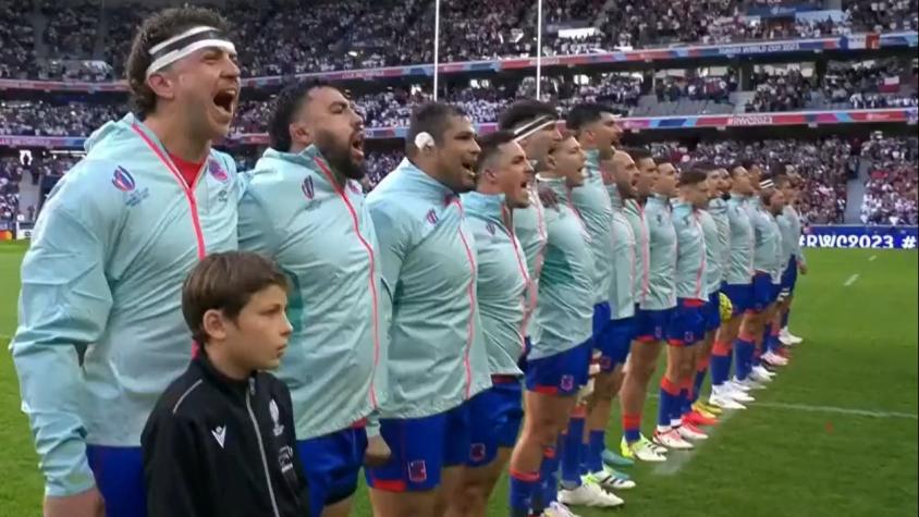 VIDEO| ¡Pelos de punta! La emoción de los Cóndores con el himno chileno en histórico duelo ante Inglaterra en el Mundial de Rugby