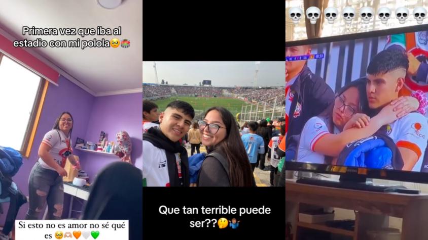 "¿Qué tan terrible puede ser"?: Hincha de Cobresal llevó a su polola al estadio en la goleada 6 a 0 frente a Colo Colo