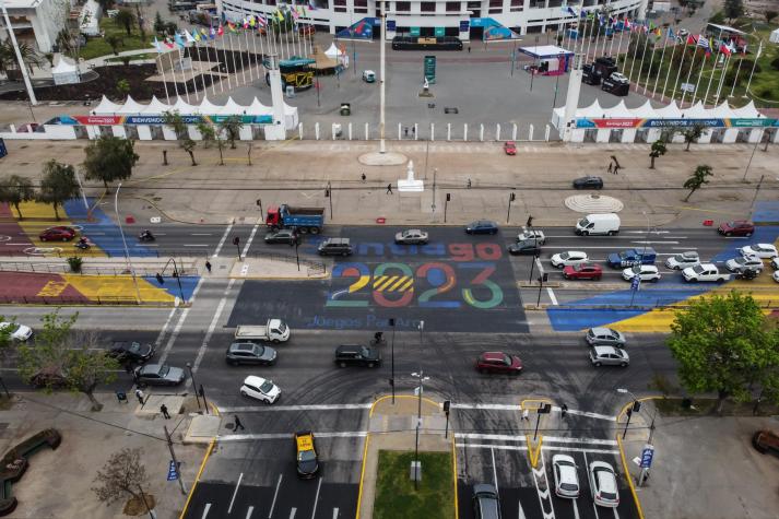 Santiago 2023: los cortes de tránsito durante la ceremonia de inauguración de los Juegos Panamericanos