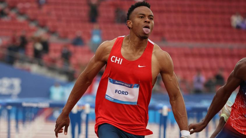 Santiago Ford ganó en los 110 metros vallas y se mantiene en la pelea por medallas en el decatlón de Santiago 2023