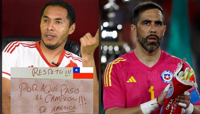Exseleccionado peruano recordó polémico rayado de Claudio Bravo y se burló del portero chileno por su ausencia en la Roja