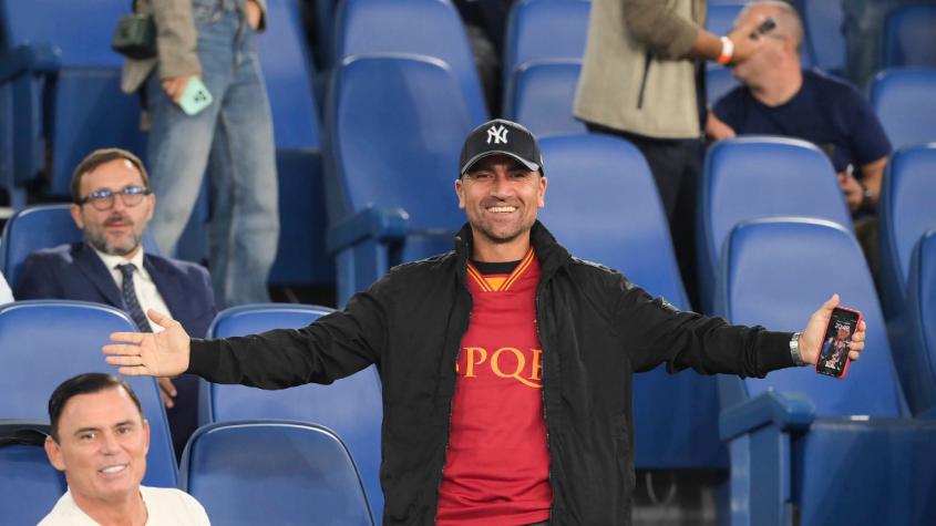 David Pizarro presenció triunfo de la AS Roma en la Europa League - Crédito: @OfficialASRoma